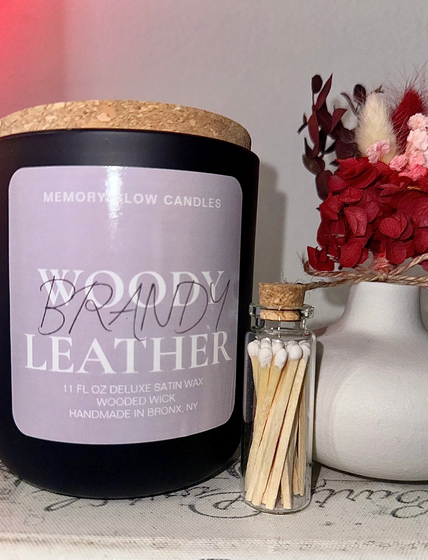 Memory Glow Candles is our homage to a beloved mother who filled our lives with warmth and light. Each candle is hand poured with long lasting soy wax, natural wood wick, and exquisite select ingredients that are warm and comforting. Dedicated to those touched by Alzheimer's, we honor our matriarch's enduring spirit, which continues to inspire and guide us.